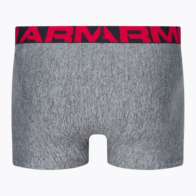 Unter Armour Männer Boxershorts Ua Tech 3In 2-Pak mod grau helles Heidekraut/Jet grau helles Heidekraut