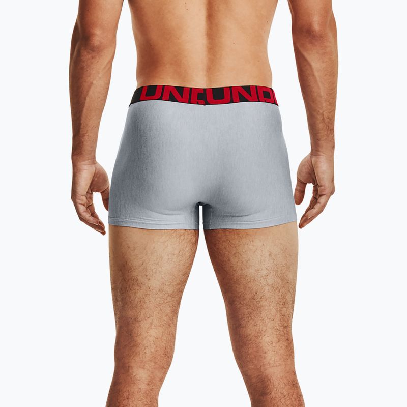 Unter Armour Männer Boxershorts Ua Tech 3In 2-Pak mod grau helles Heidekraut/Jet grau helles Heidekraut