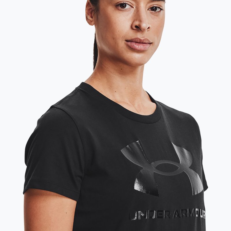 Under Armour Live Sportstyle Graphic schwarz/schwarzes Damen-T-Shirt 3