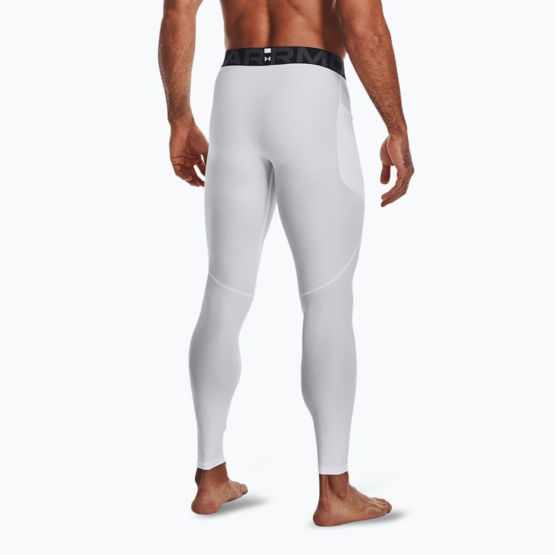 Under Armour HeatGear weiß/schwarze Trainingsleggings für Männer 3