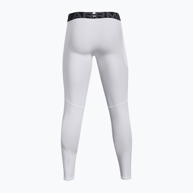 Under Armour HeatGear weiß/schwarze Trainingsleggings für Männer 7