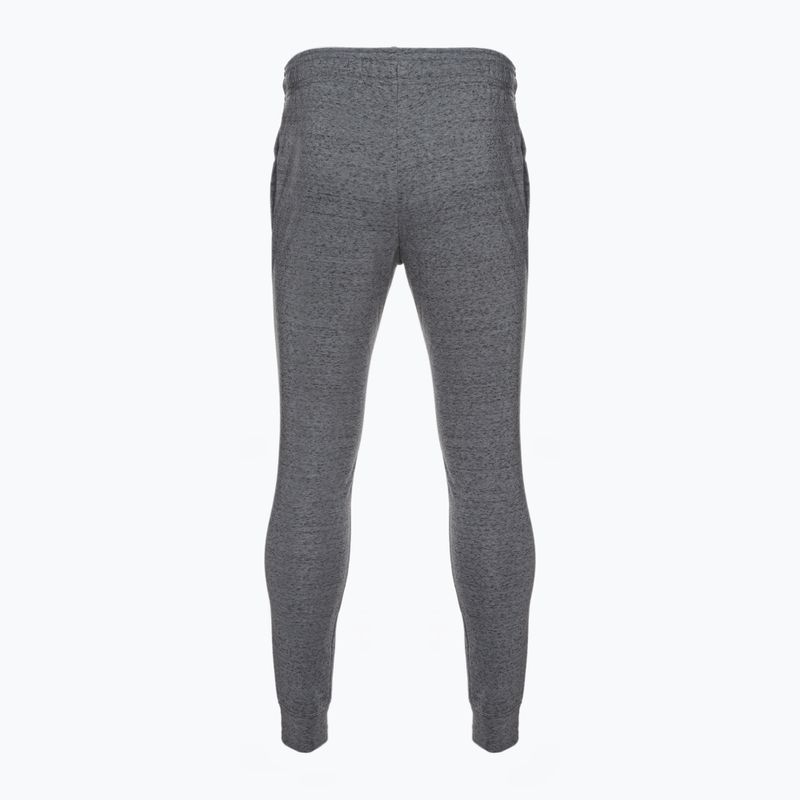 Männer unter Rüstung Ua Rival Terry Jogger Hose Pech grau Licht heather/onyx weiß 6