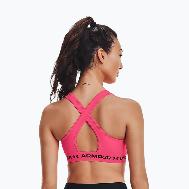 Damen Trainings-BH Crossback Mid rosa 1361034 2