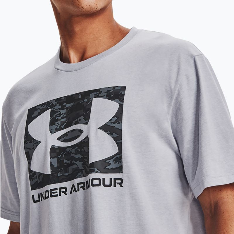 Under Armour ABC Camo Boxed Logo mod grau helles Heidekraut/schwarz Herren-Training-T-Shirt 4