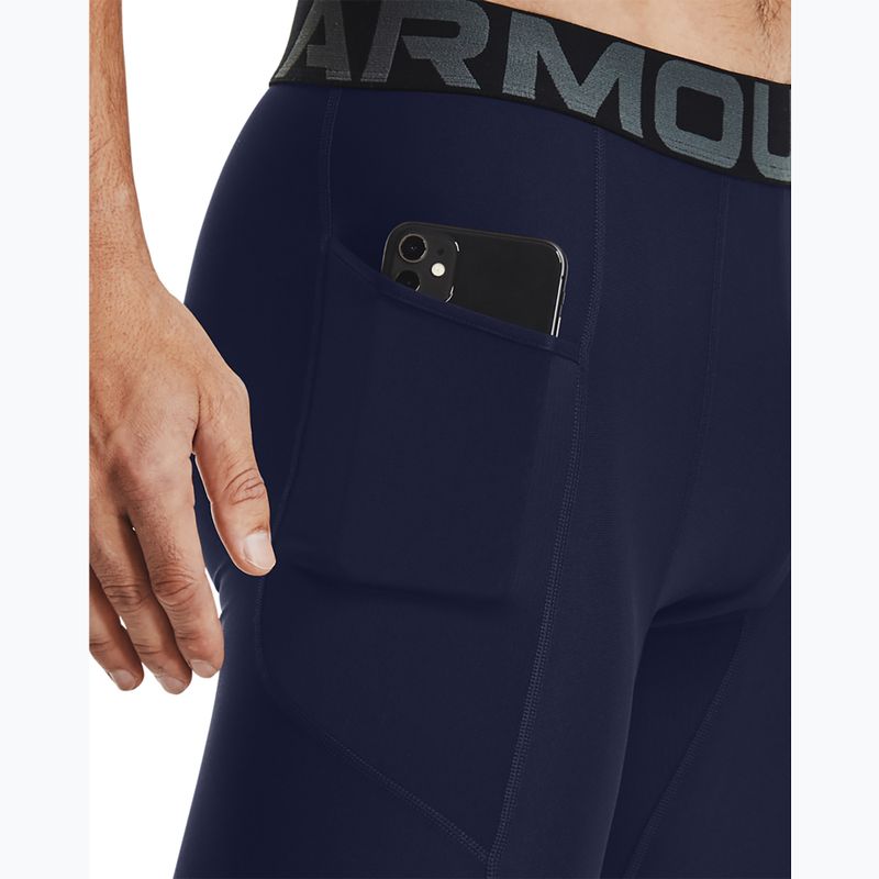 Herren Under Armour HG Armour Long Shorts midnight navy/weiß 6