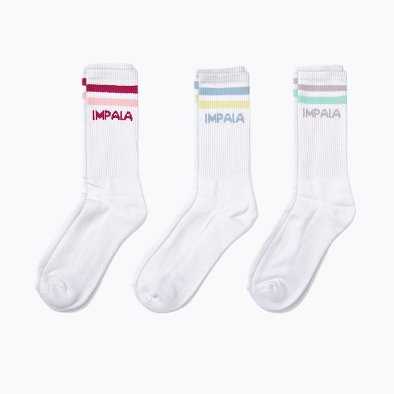 Socken IMPALA Stripe 3 paar weiß IM787