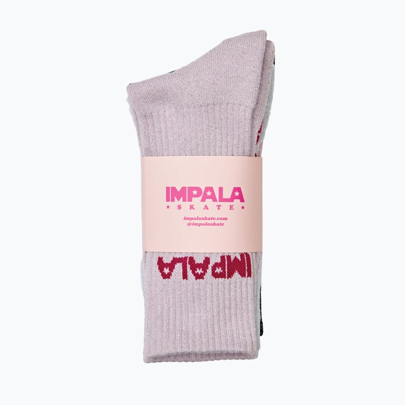 IMPALA Skate Damensocken 3 Paar glitzern 3