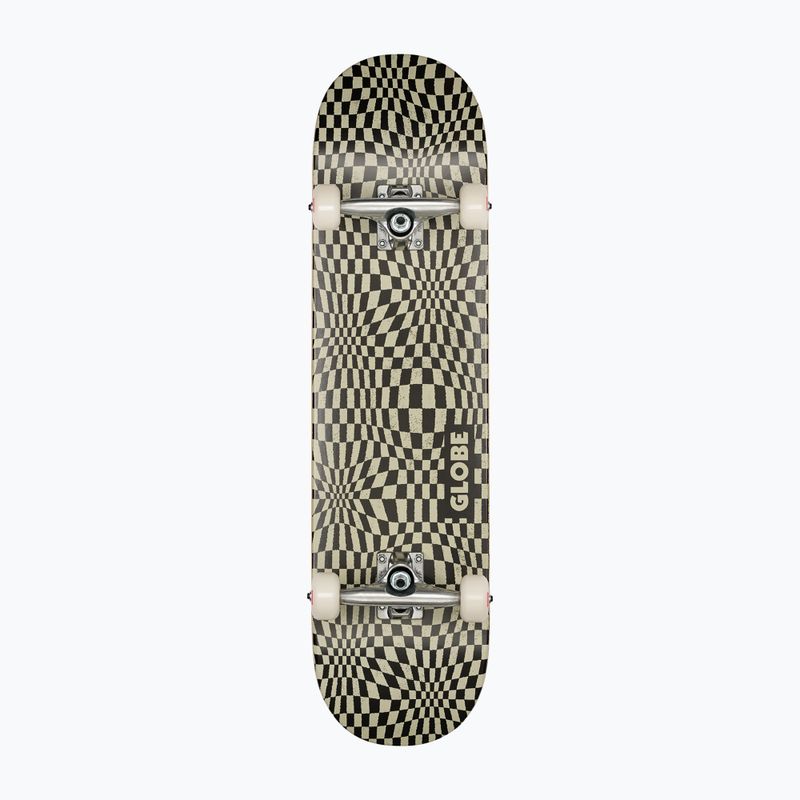 Klassisches Skateboard Globe G0 Checked Out schwarz/off-weiß 3