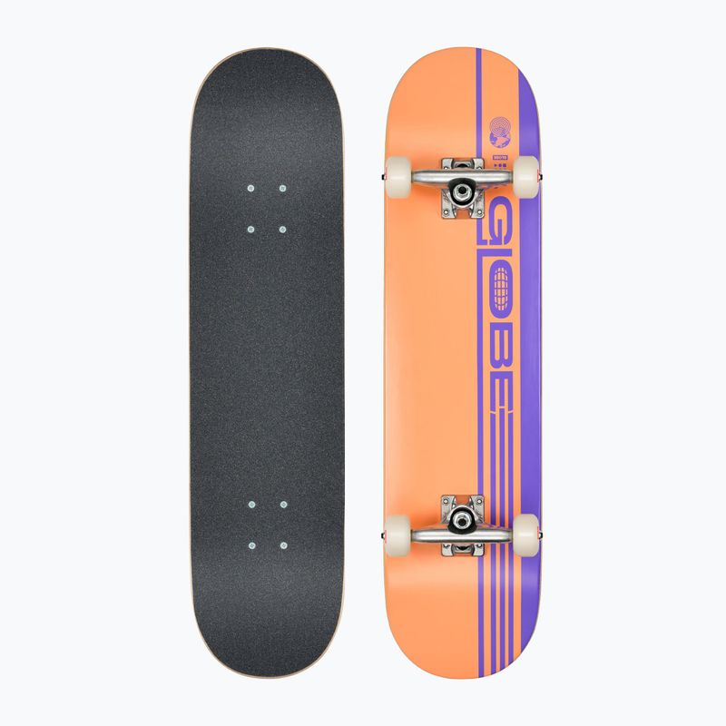 Klassisches Skateboard Globe G0 Strype Hard staubig orange/lavendel
