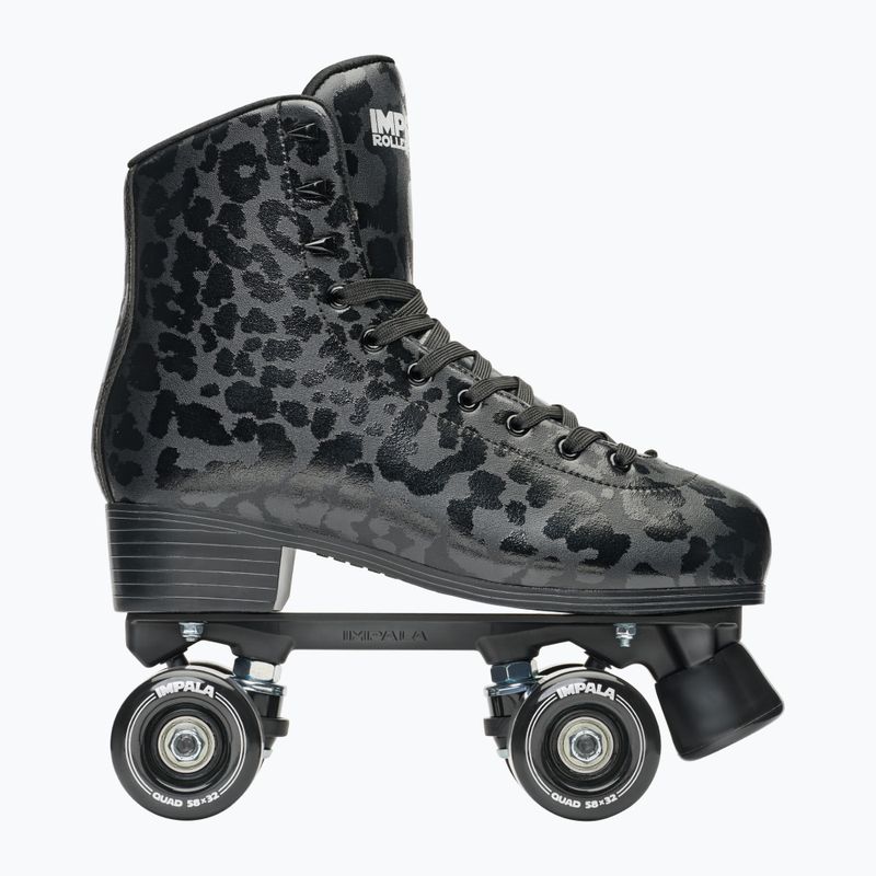 Rollschuhe für Damen IMPALA Quad Skate black leopard 2