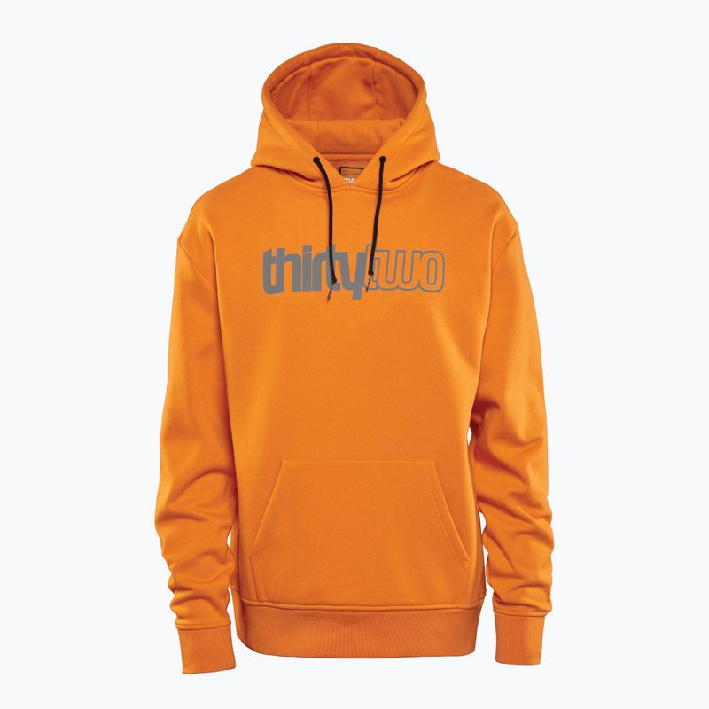 Hoodie Herren ThirtyTwo Double Tech Hoodie grey/orange