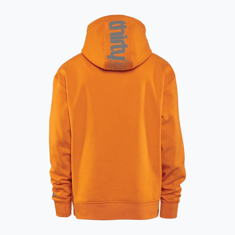 Hoodie Herren ThirtyTwo Double Tech Hoodie grey/orange 2
