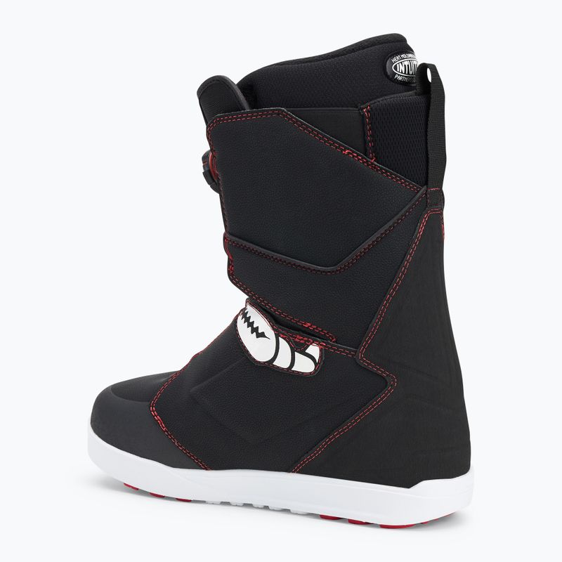 Snowboardschuhe Herren ThirtyTwo Lashed Double Boa Crab Grab '24 black/white/red 2