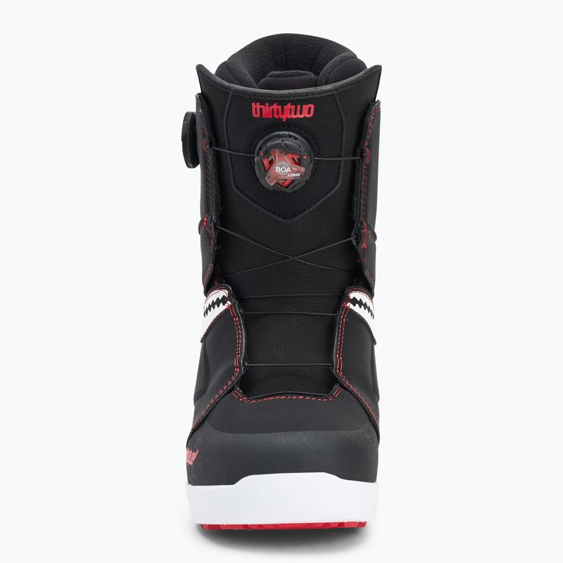 Snowboardschuhe Herren ThirtyTwo Lashed Double Boa Crab Grab '24 black/white/red 3
