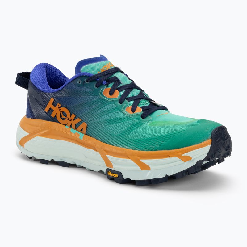 HOKA Mafate Speed 3 Herren Laufschuhe schillernd blau/Wüstensonne