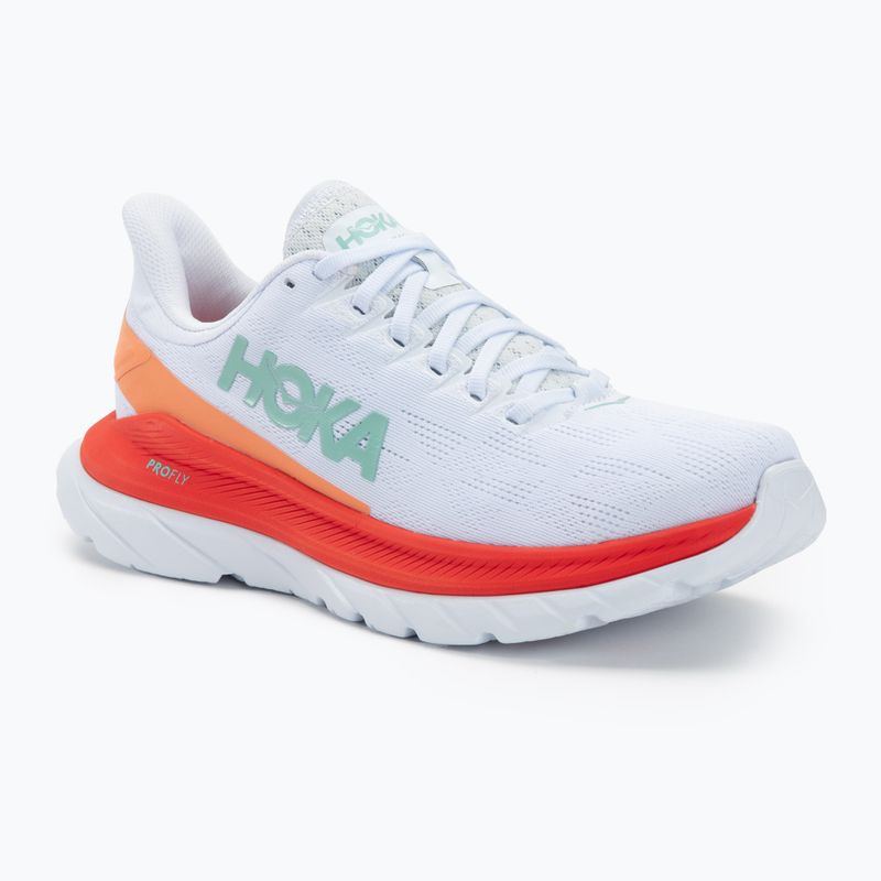 Damen Laufschuhe HOKA Mach 4 weiß/fiesta