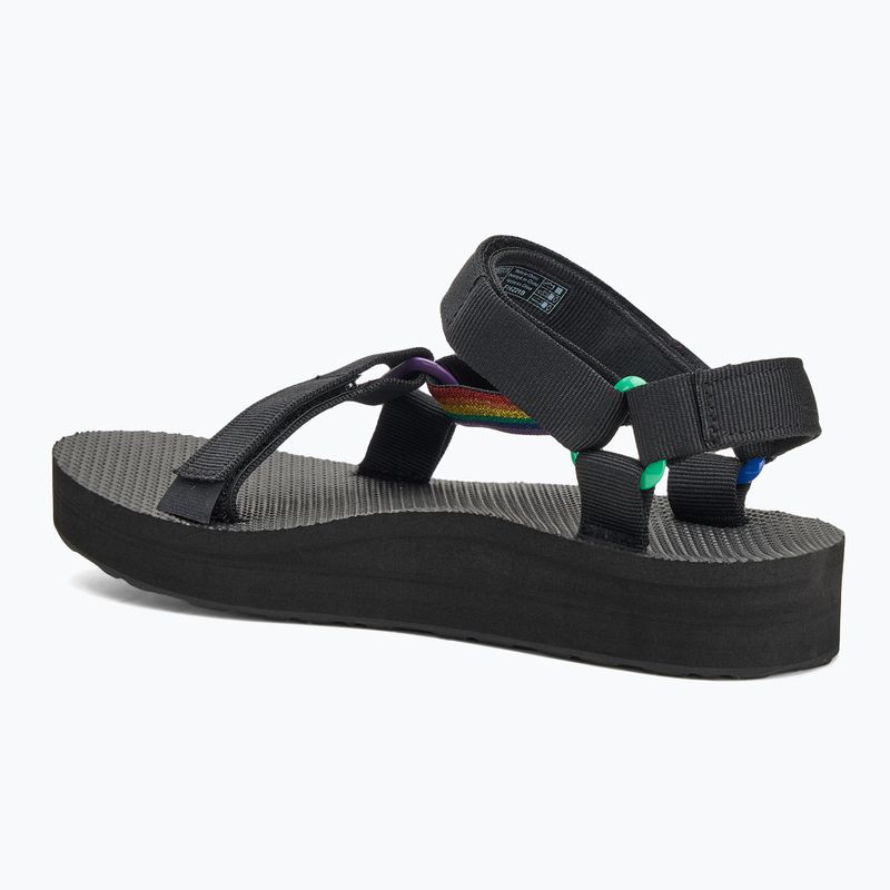 Sandalen Damen Teva Midform Universal Pride black rainbow 3