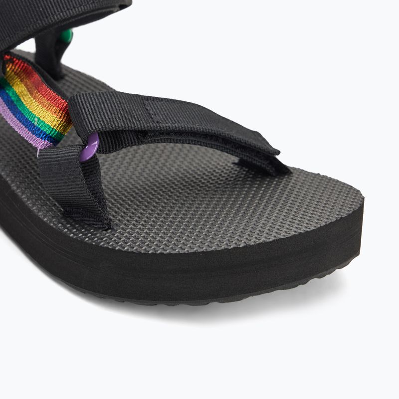 Sandalen Damen Teva Midform Universal Pride black rainbow 7