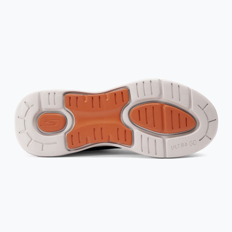 Herren SKECHERS Go Walk Arch Fit Idyllic anthrazit/weiß/orange Schuhe 5