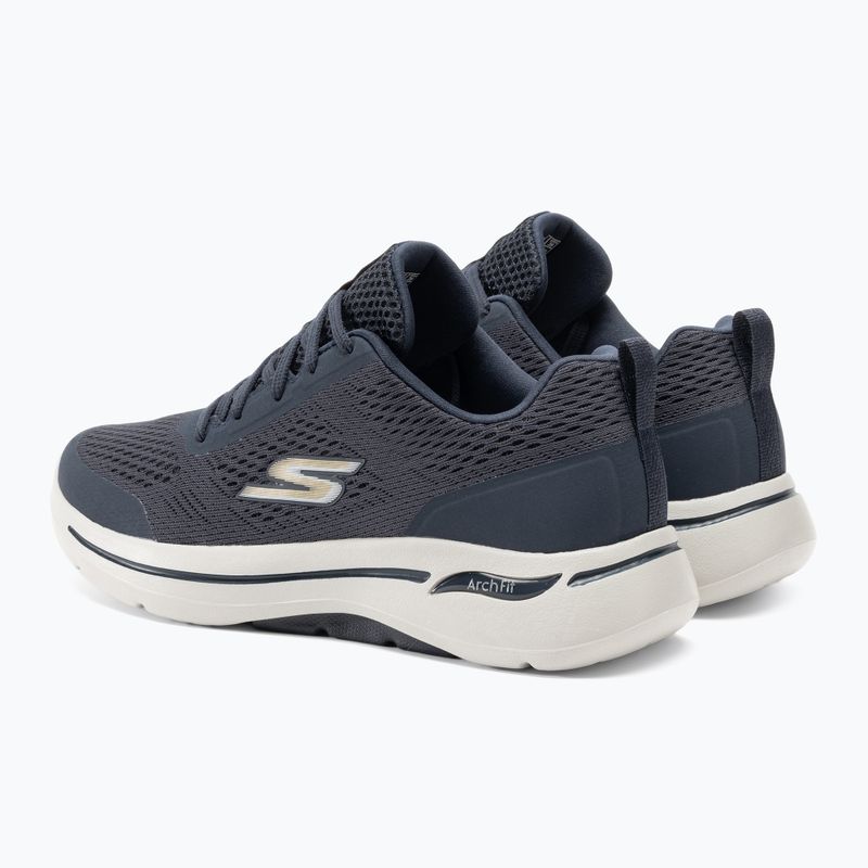 SKECHERS Go Walk Arch Fit Idyllic Herrenschuhe navy/weiß/gold 3