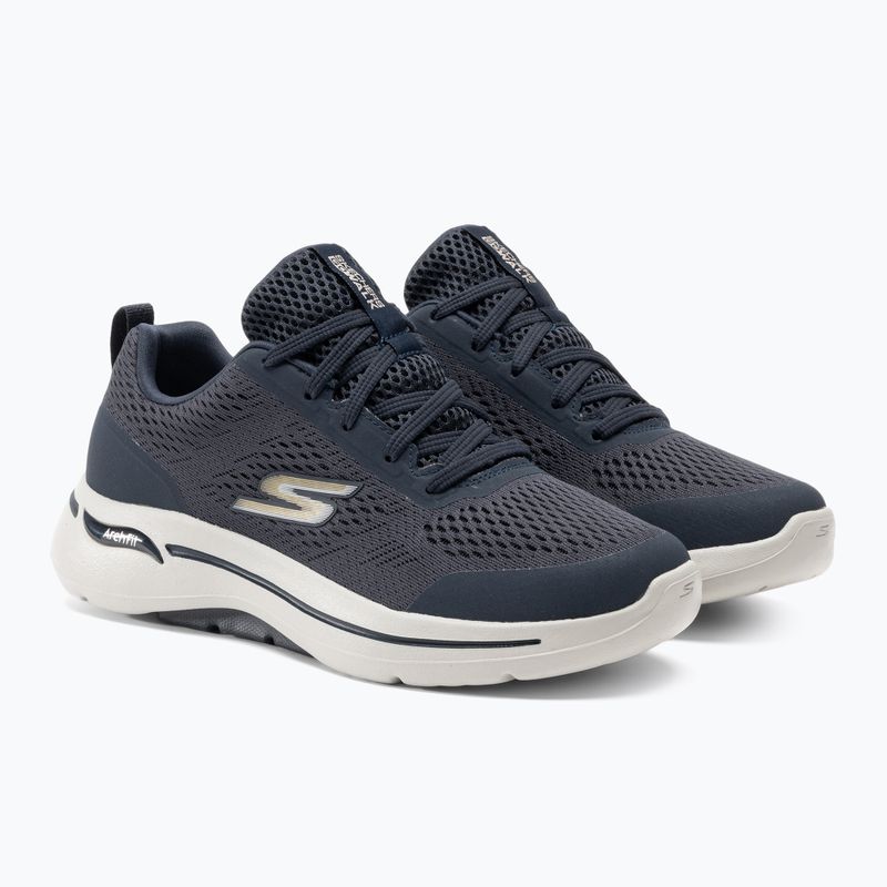 SKECHERS Go Walk Arch Fit Idyllic Herrenschuhe navy/weiß/gold 4