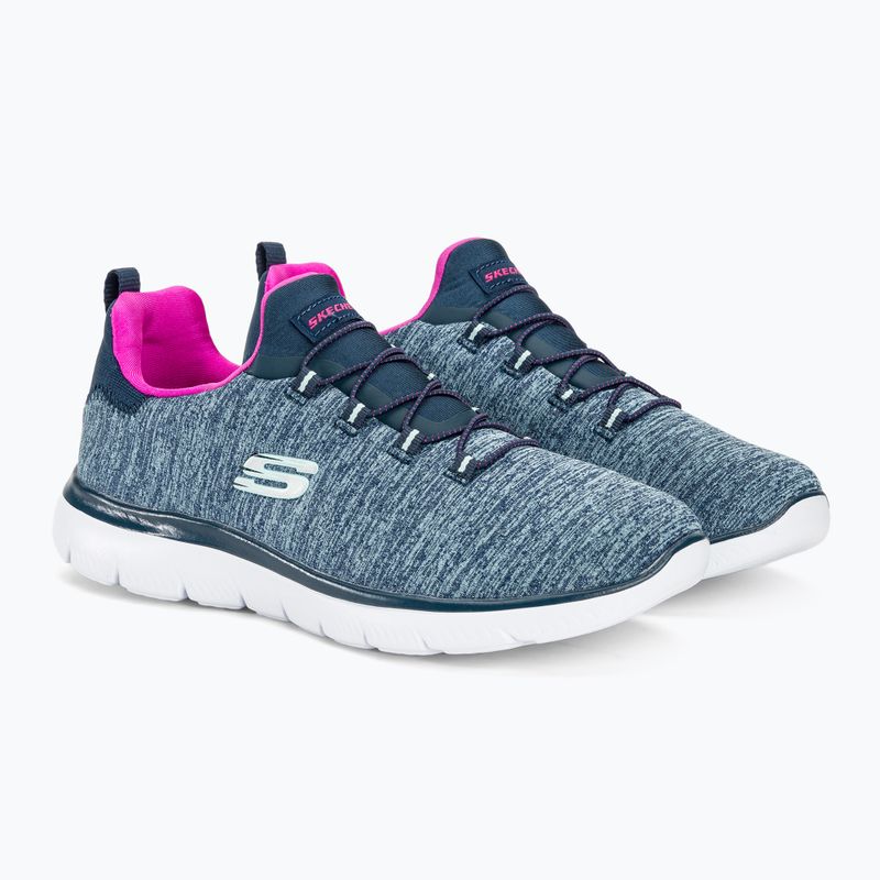 SKECHERS Summits Quick Getaway Damen Schuhe navy/hot pink 4