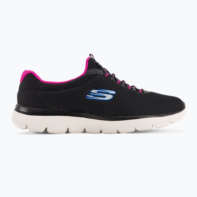 Damen Trainingsschuhe SKECHERS Summits schwarz/hot pink 2