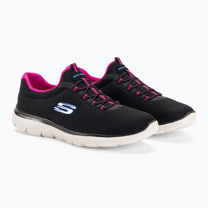 Damen Trainingsschuhe SKECHERS Summits schwarz/hot pink 4