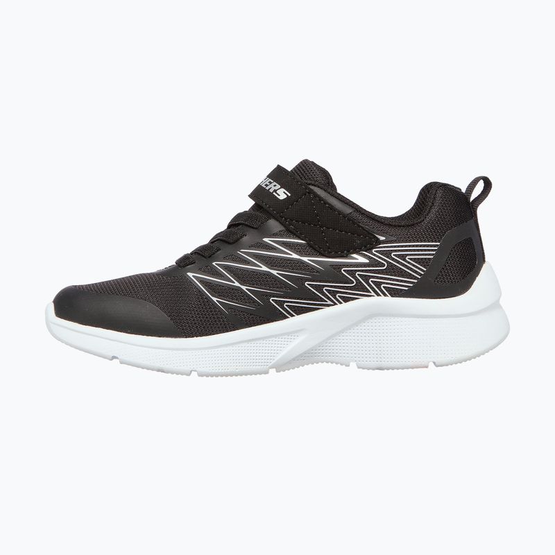 SKECHERS Microspec Texlor schwarz/silberne Kinderturnschuhe