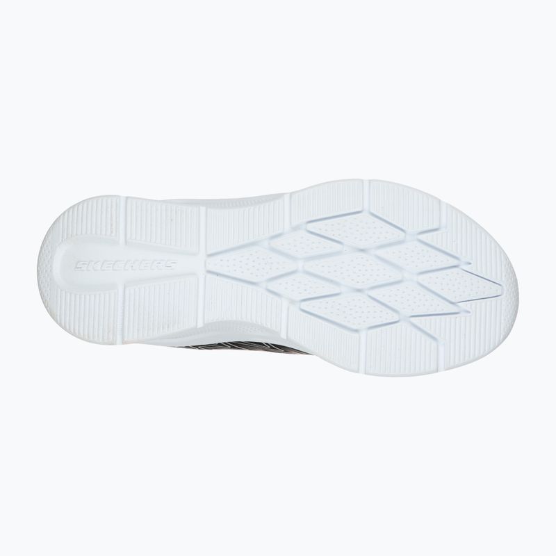 SKECHERS Microspec Texlor schwarz/silberne Kinderturnschuhe