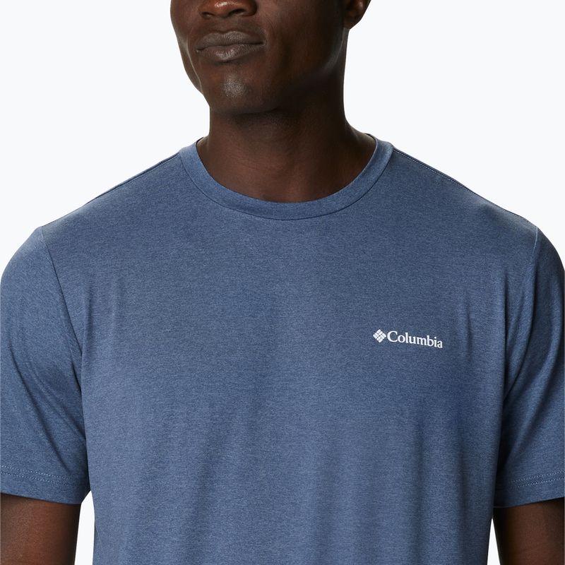 Herren Columbia Tech Trail Graphic Tee blau 1930802 Trekkinghemd 2