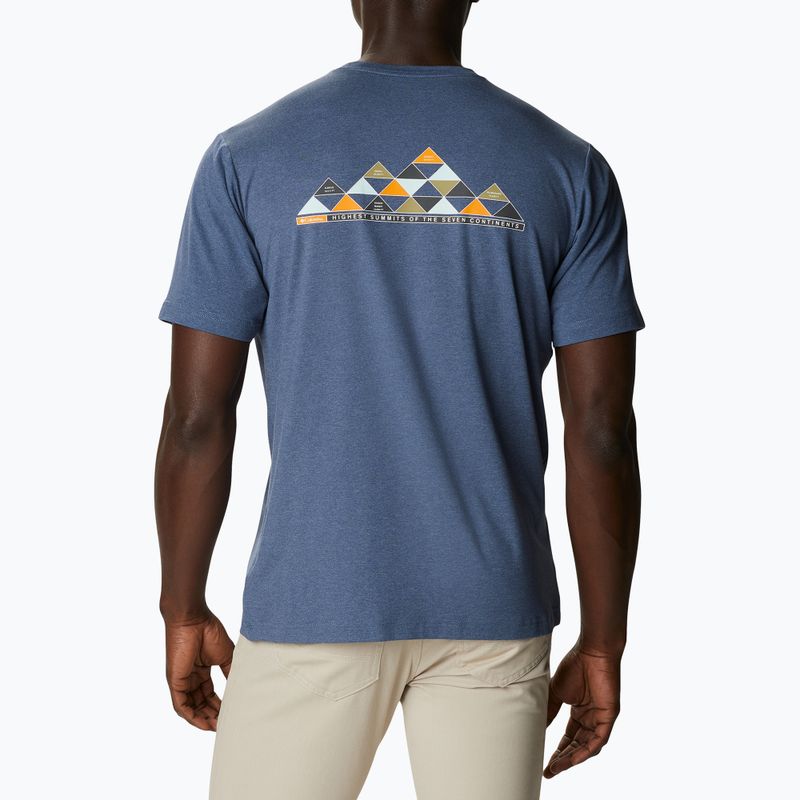 Herren Columbia Tech Trail Graphic Tee blau 1930802 Trekkinghemd 4