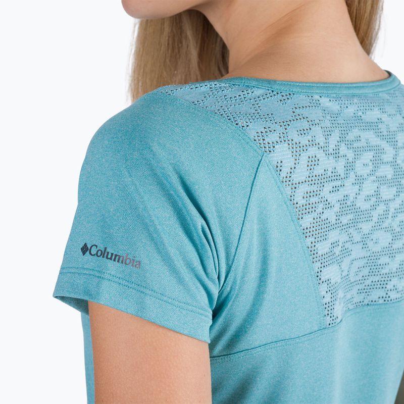 Columbia Peak To Point II Damen Trekking T-Shirt Blau 1885463 5
