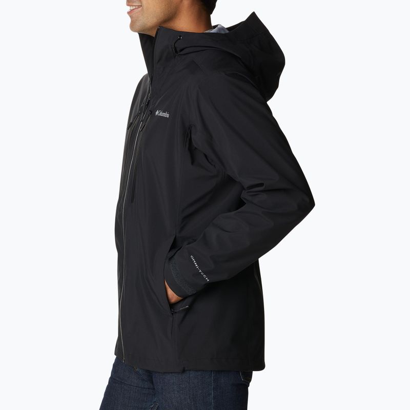 Columbia Peak Creek Shell 010 Herren Regenjacke schwarz 1988892 2