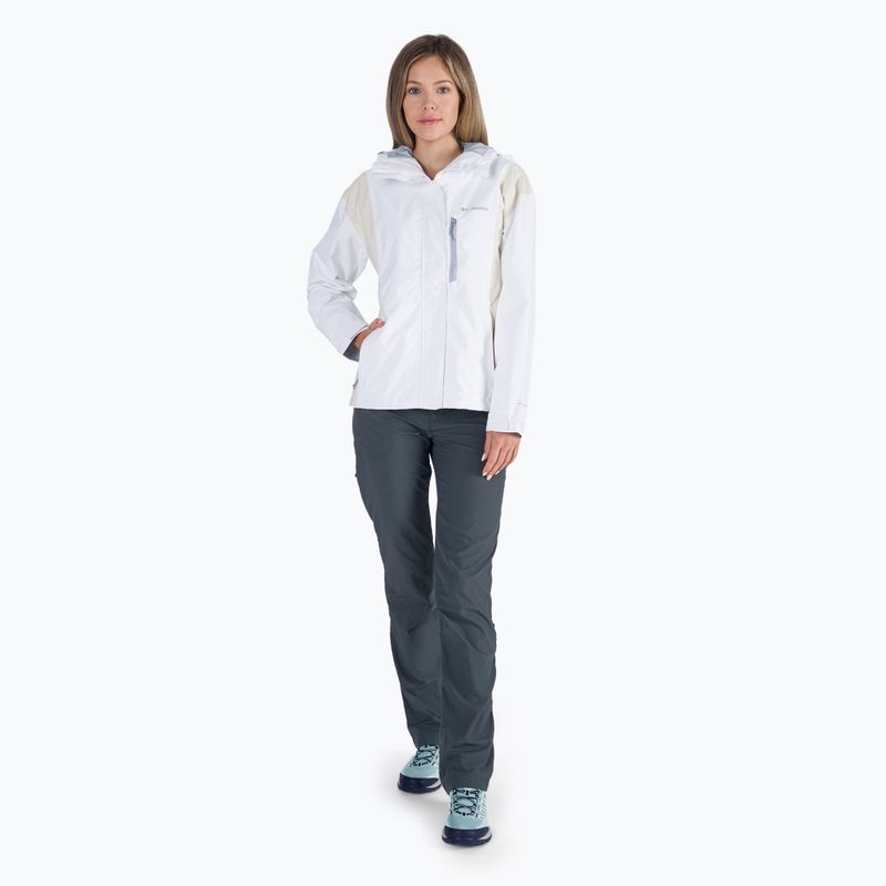 Columbia Damen Hikebound 100 Regenjacke weiß 1989253 2