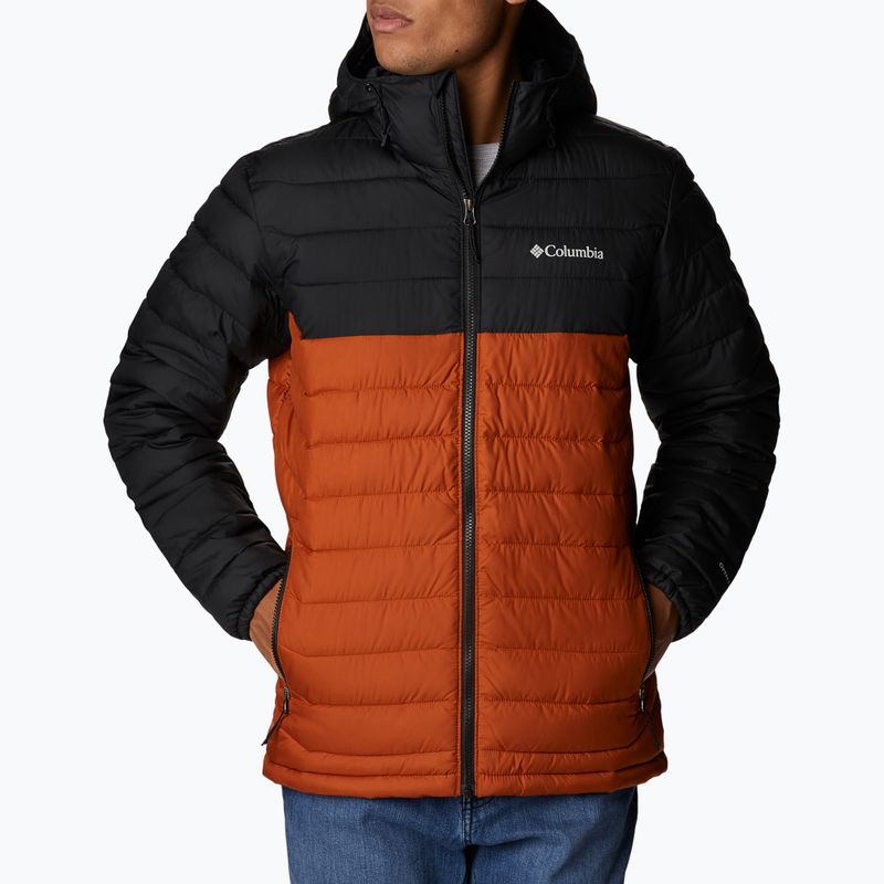 Columbia Powder Lite Hooded Orange/Schwarz Herren Daunenjacke 1693931 6