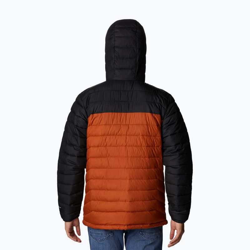 Columbia Powder Lite Hooded Orange/Schwarz Herren Daunenjacke 1693931 8