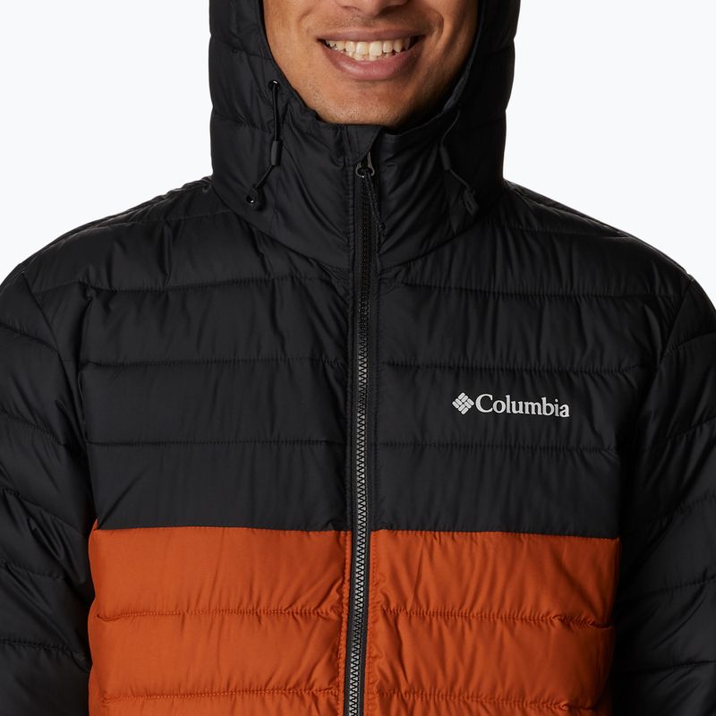 Columbia Powder Lite Hooded Orange/Schwarz Herren Daunenjacke 1693931 10