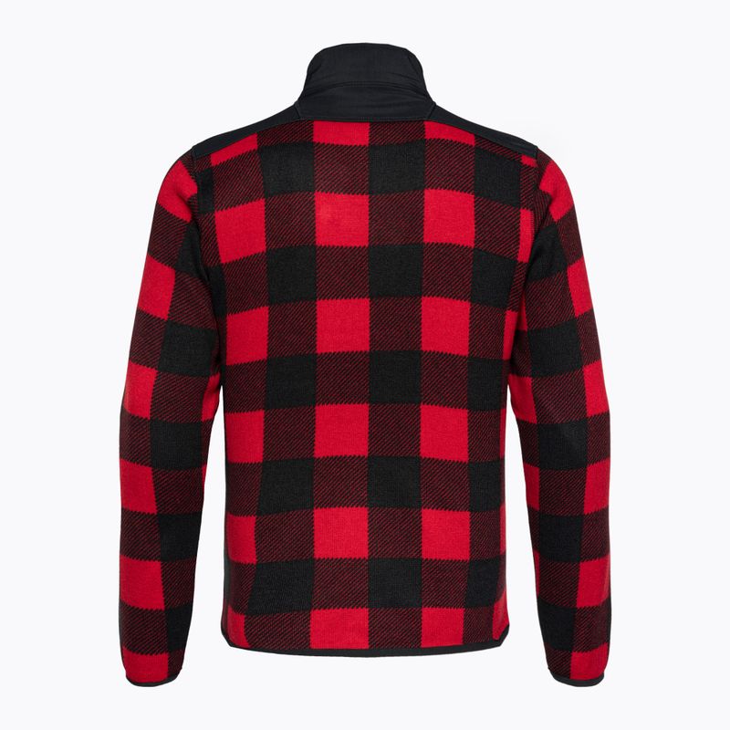 Columbia Sweater Weather II Printed Berg rot kariert drucken Männer Trekking-Sweatshirt 6