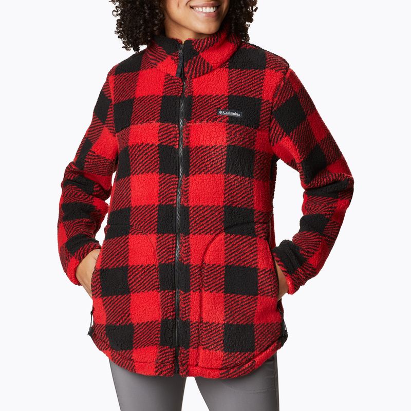 Columbia West Bend Damen-Trekking-Sweatshirt rot 1939901 4