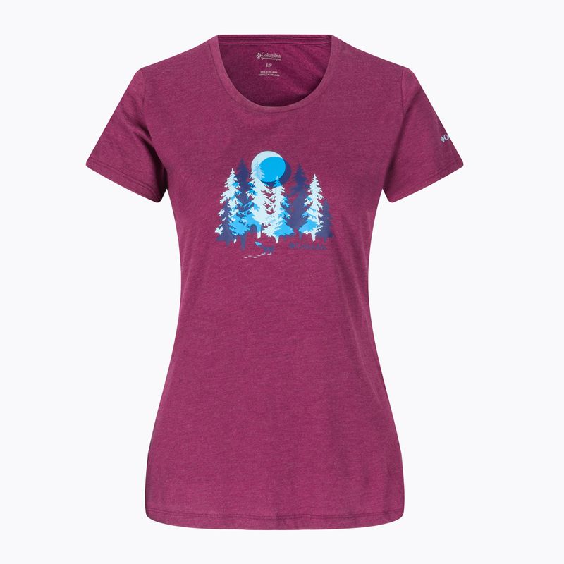 Damen-Trekking-Shirt Columbia Daisy Days Grafik rot 1934592 7