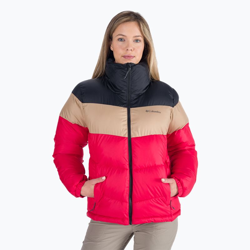 Columbia Puffect Color Blocked Damen Daunenjacke rot 1955101