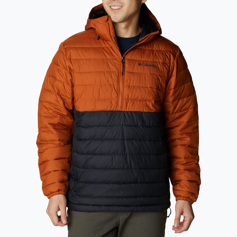 Columbia Powder Lite Anorak Herren Daunenjacke orange und schwarz 6