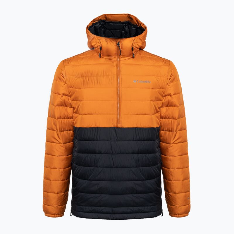 Columbia Powder Lite Anorak Herren Daunenjacke orange und schwarz