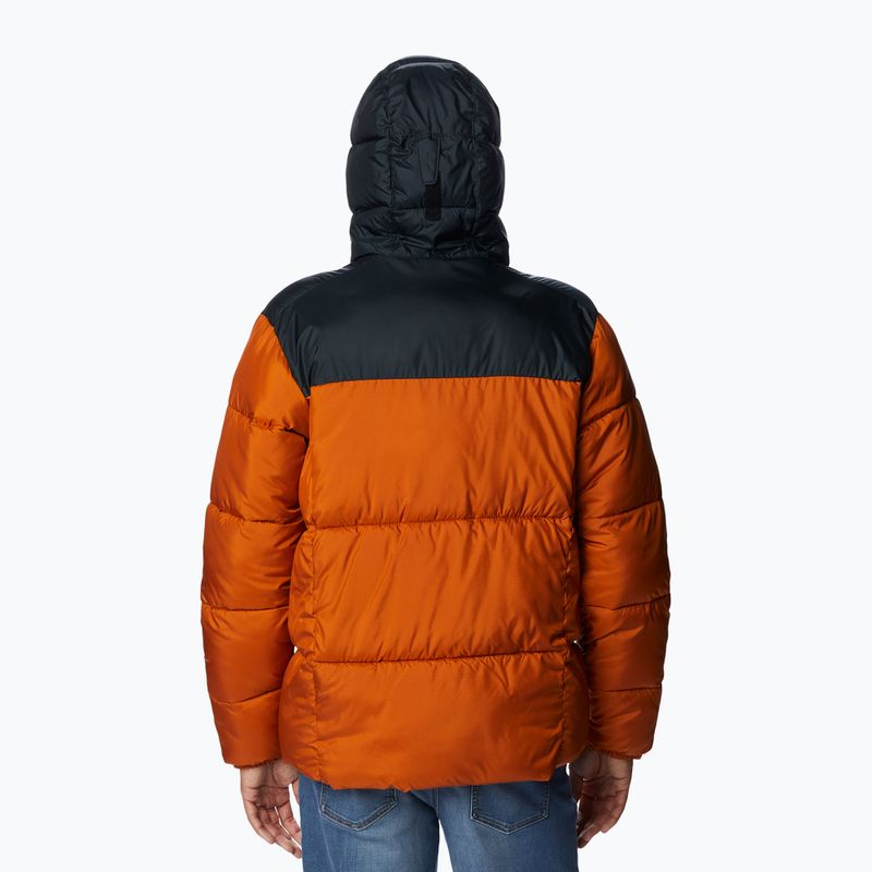 Herren Columbia Puffect Hooded Daunenjacke Orange 2008413 2