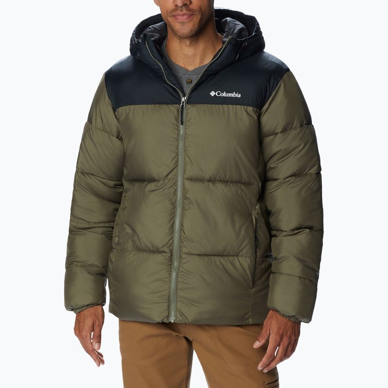Herren Columbia Puffect Hooded Down Jacket Grün 2008413