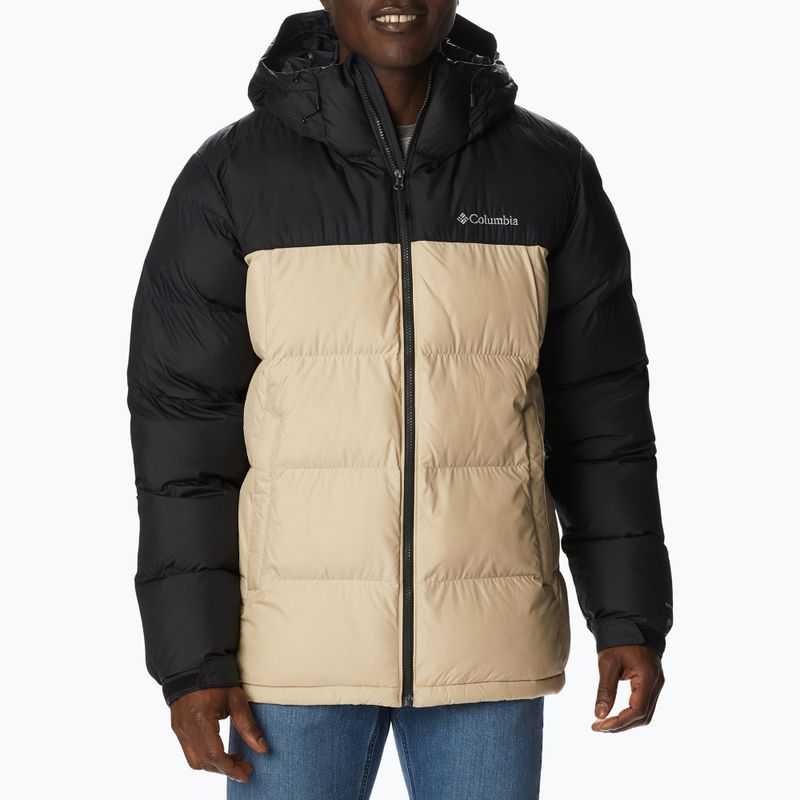 Columbia Pike Lake Hooded Herren Daunenjacke beige und schwarz 1738032