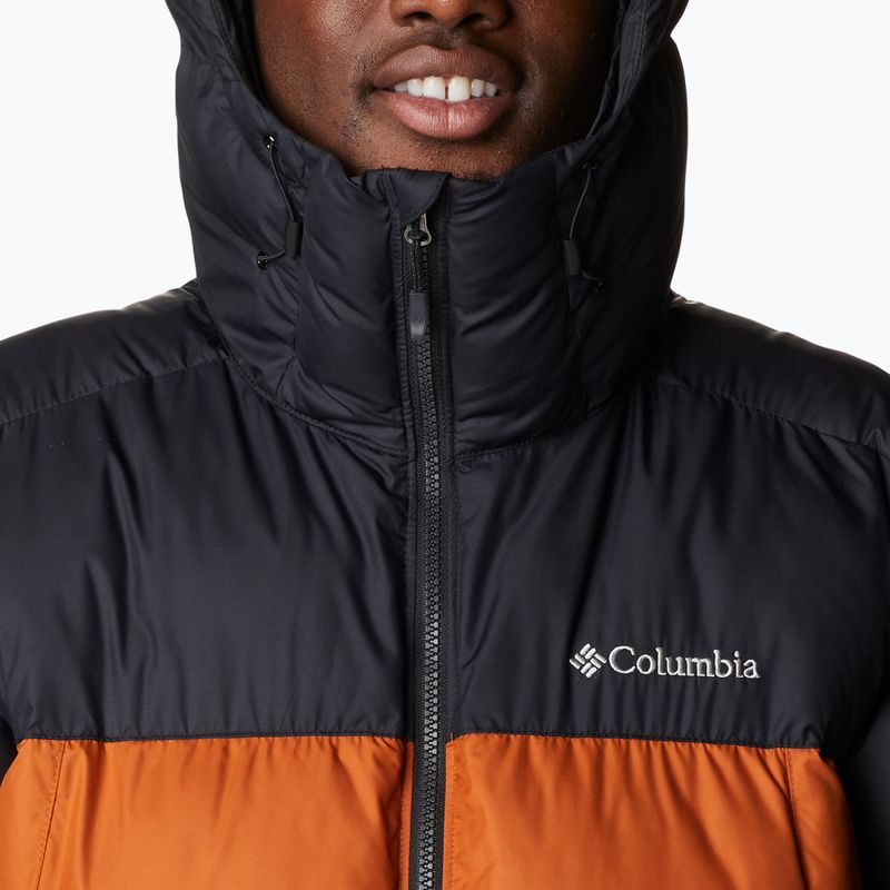 Columbia Pike Lake Hooded Herren Daunenjacke schwarz und orange 1738032 5