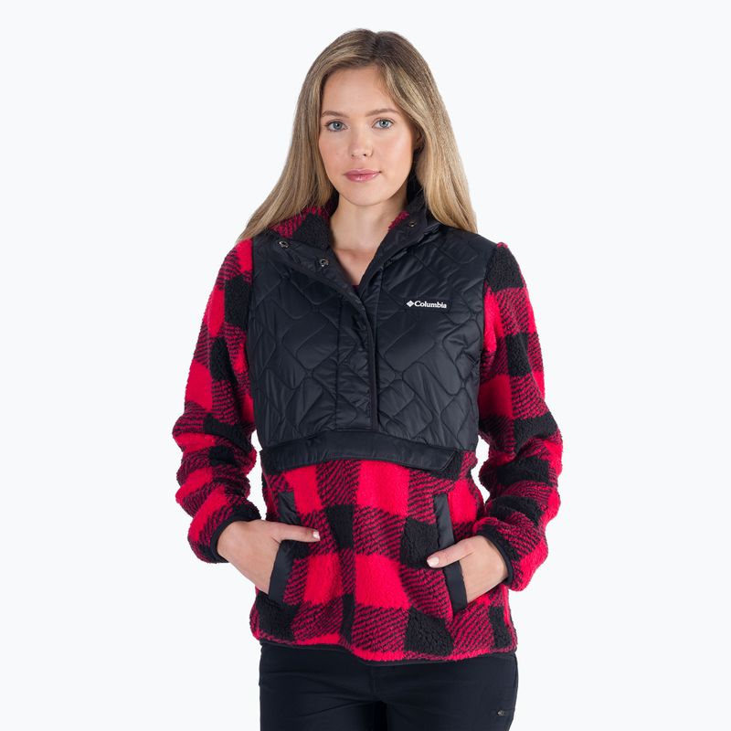Columbia Sweet View Fleece Damen-Trekking-Sweatshirt rot 1958643