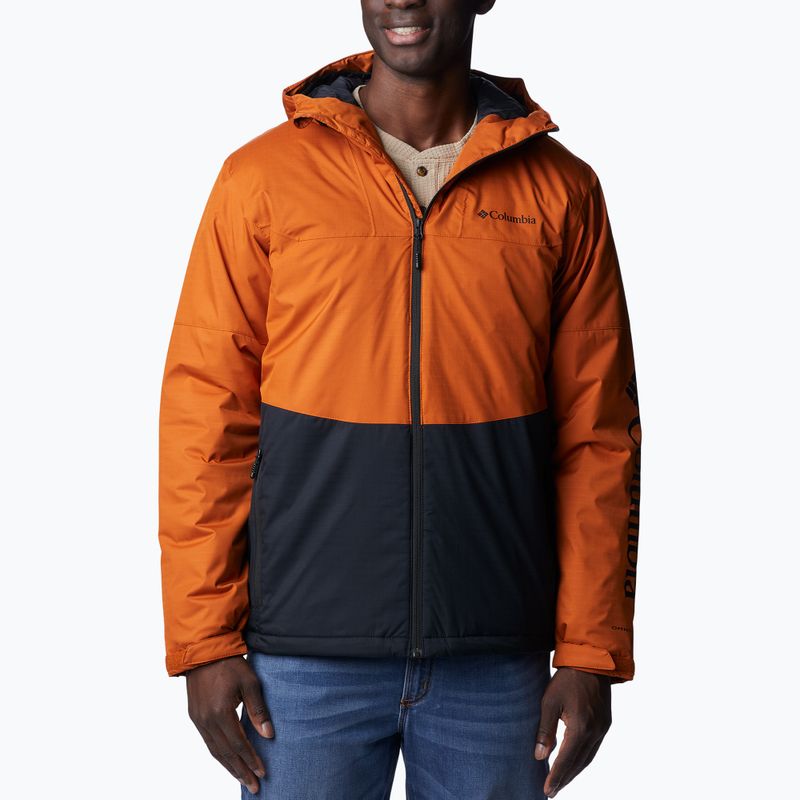 Columbia Point Park Insulated Herren Daunenjacke schwarz und orange 1956811